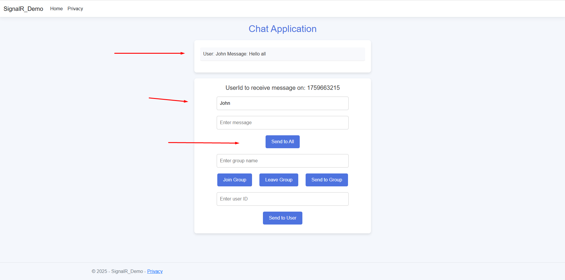 Sending a Message to All Connected Clients Sending a Message to All Connected Clients